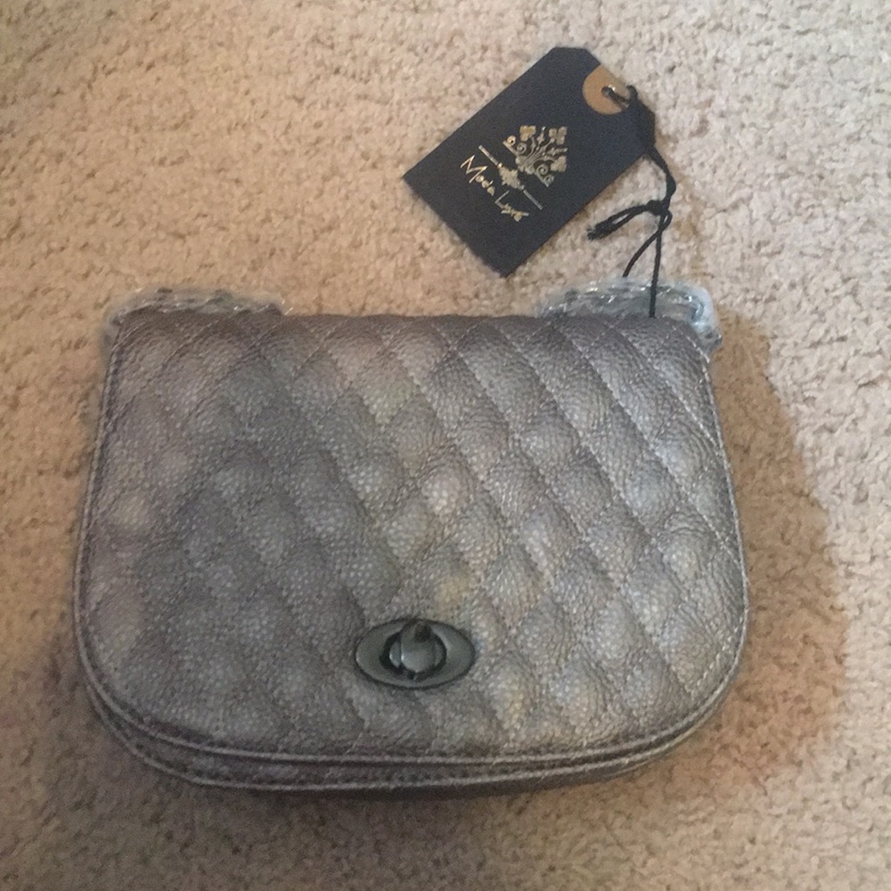 NWT grayish silver purse